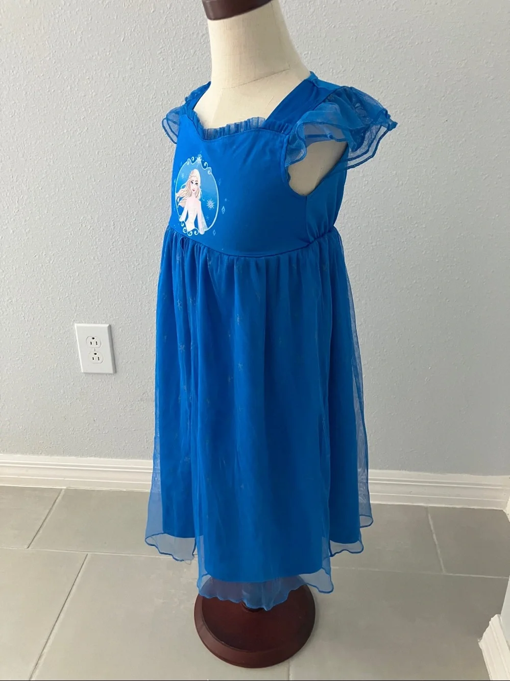 DISNEY Toddler Girls Frozen Elsa Nightgown | XS 4-5 - Picture 4 of 8